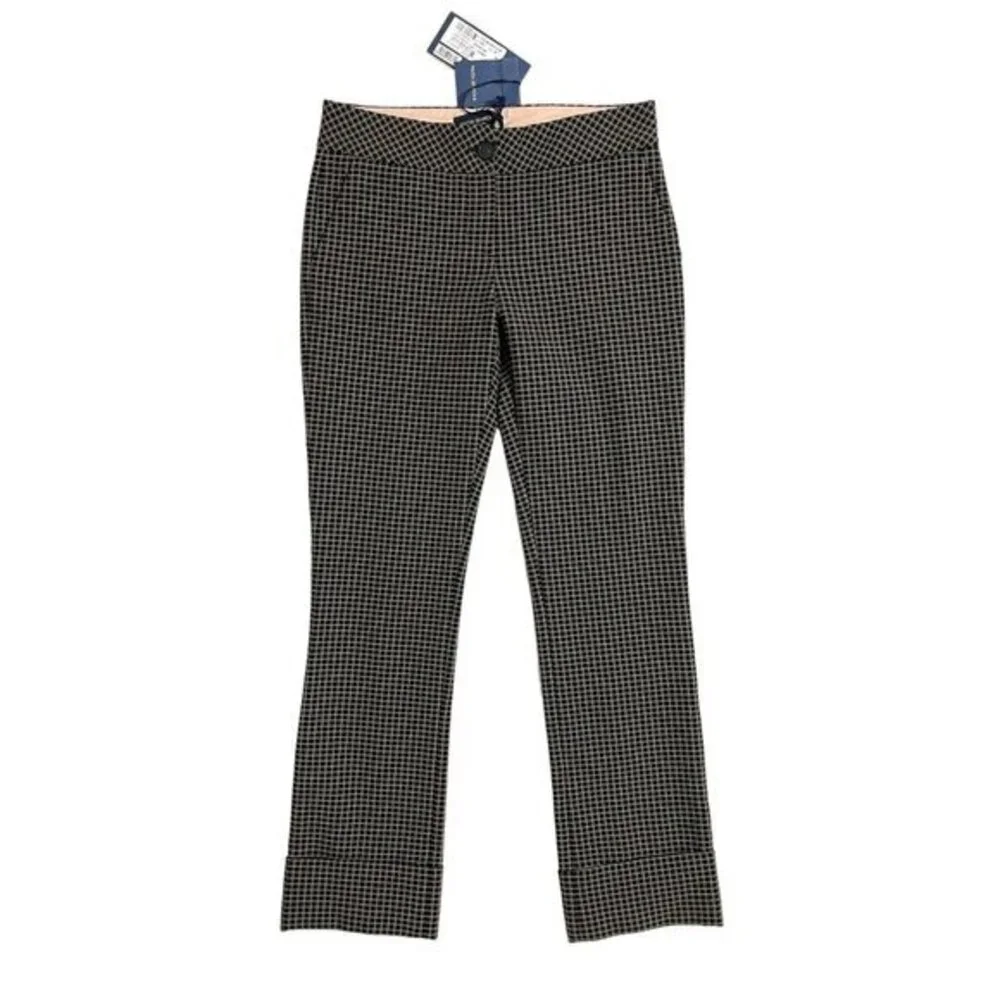 Piazza Sempione Scarlett Straight Leg Ankle Crop Pant Black SZ 38 IT NWT $495 - Picture 1 of 9